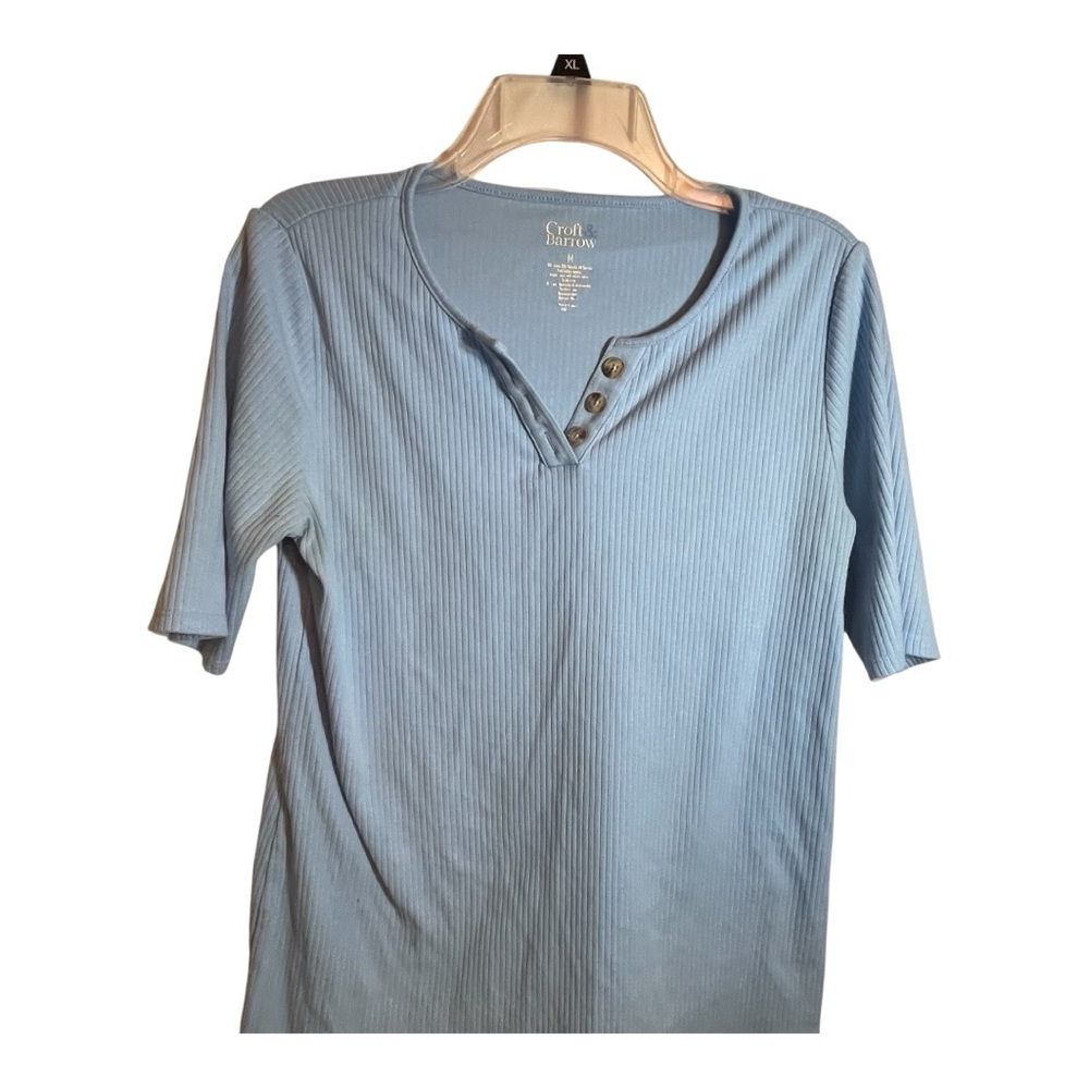 Croft & Barrow Blue Short Sleeve Tee